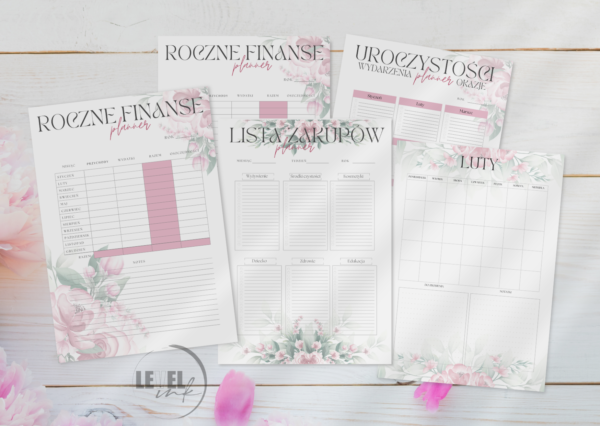 PLANNER DO DRUKU, planner finansowy pdf, planner budżetu do druku, plannery tematyczny do druku, SKLEP