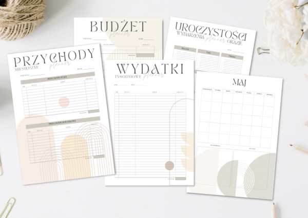 planner finasowy boho a5