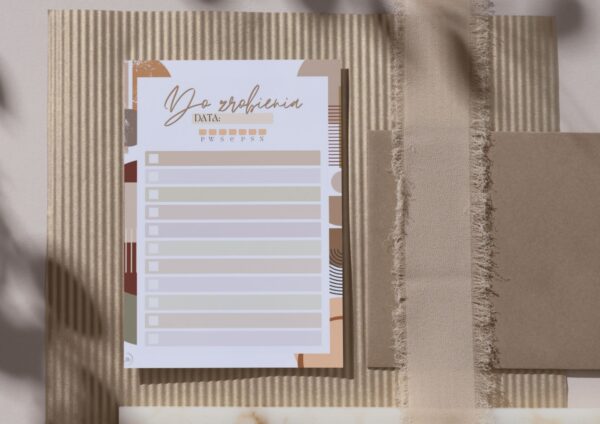 Lista do zrobienia boho – PDF do druku w stylu naturalnym