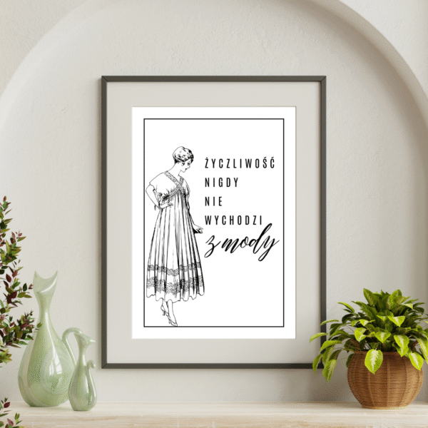 Życzliwość Nigdy Nie Wychodzi z Mody - Plakat Vintage