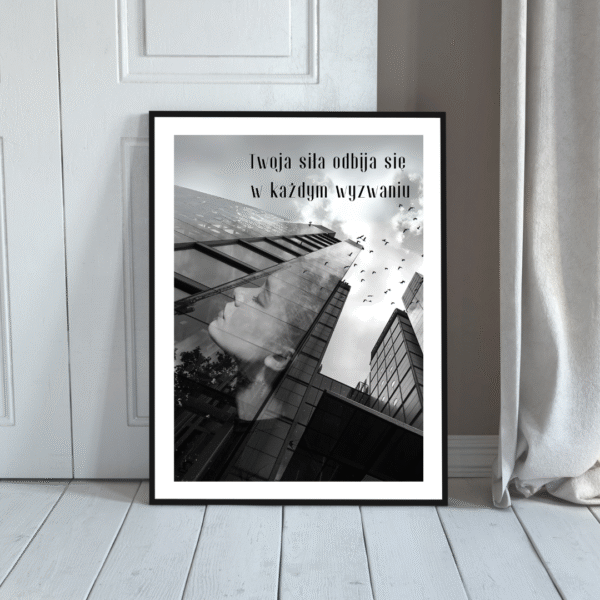 Plakat motywacyjny Twoja Siła